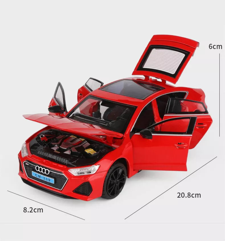 Audi RS7 1:24 Diecast Metal Toy Car (20x8 cm)