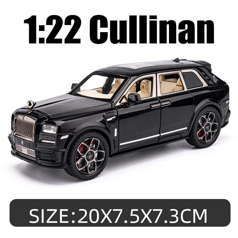 BIG SIZE ROLLS ROYCE CULLINAN 1:24 DIECAST METAL TOY CAR (MULTICOLOUR :- RED, BLUE, BLACK)