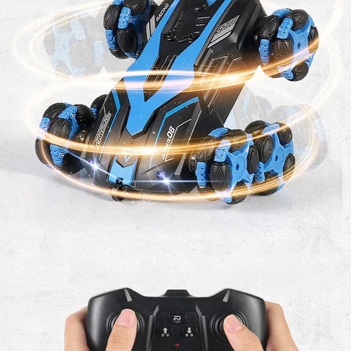 6-wheel RC car double sided drifting Spray twisting climbing stunt Gesture Remote Control Car