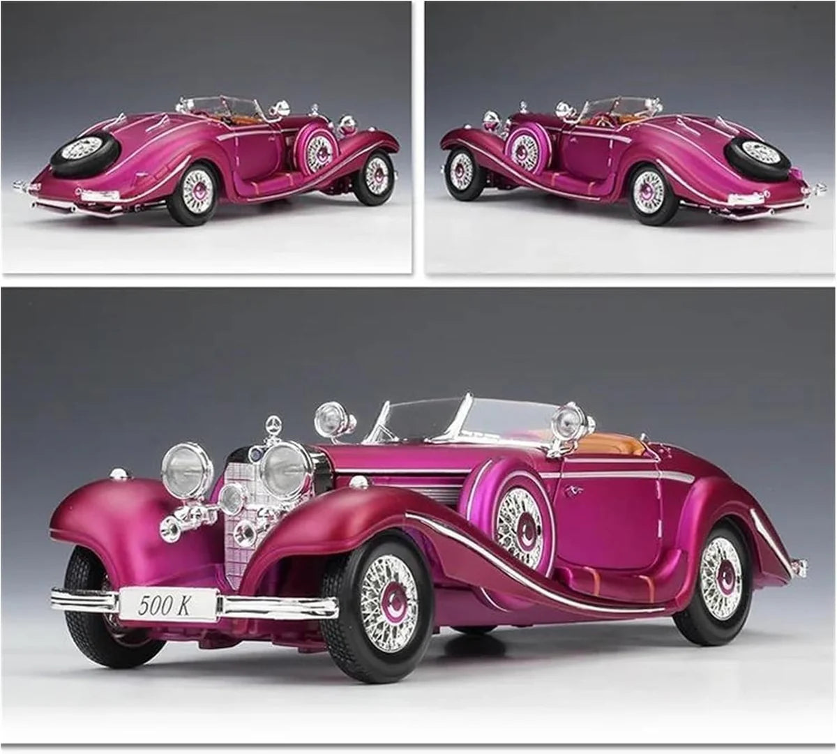 MERCEDES-BENZ 500K SPECIAL-ROADSTER 1:24 DIECAST METAL TOY CAR (MULTICOLOUR PACK OF 1)