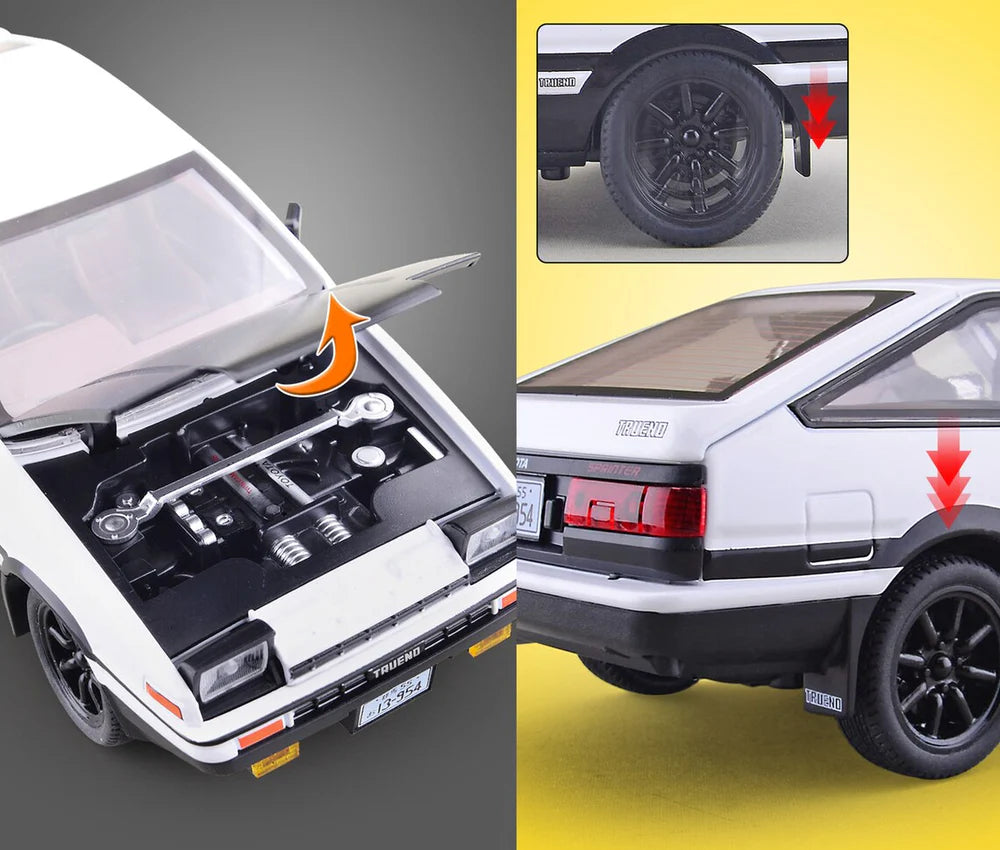 TOYOTA AE-86 1:32 DIECAST METAL TOY CAR