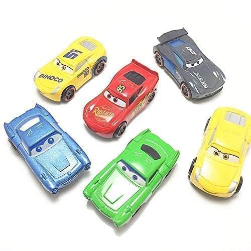 SET OF 7 PIXAR CARS 3 LIGHTNING MCQUEEN JACKSON STORM MACK UNCLE TRUCK 1:55 ALLOY TOY TRUCK CARS BEST TOY GIFT FOR KIDS- PACK OF 7, MULTICOLOR