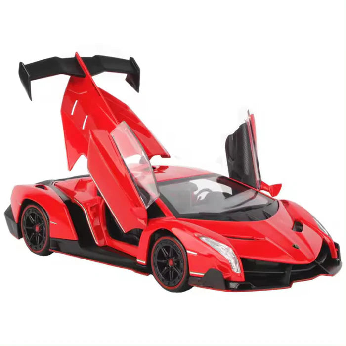 LAMBORGHINI VENENO 1:24 DIECAST METAL TOY CAR (MULTICOLOUR :- RED, WHITE GRAY)