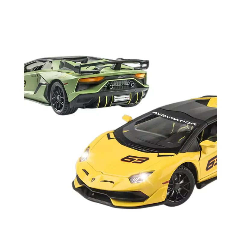 LAMBORGHINI SVJ-63 1:24 DIECAST METAL TOY CAR (MULTICOLOUR :- GRAY, GREEN ,YELLOW, BLACK)