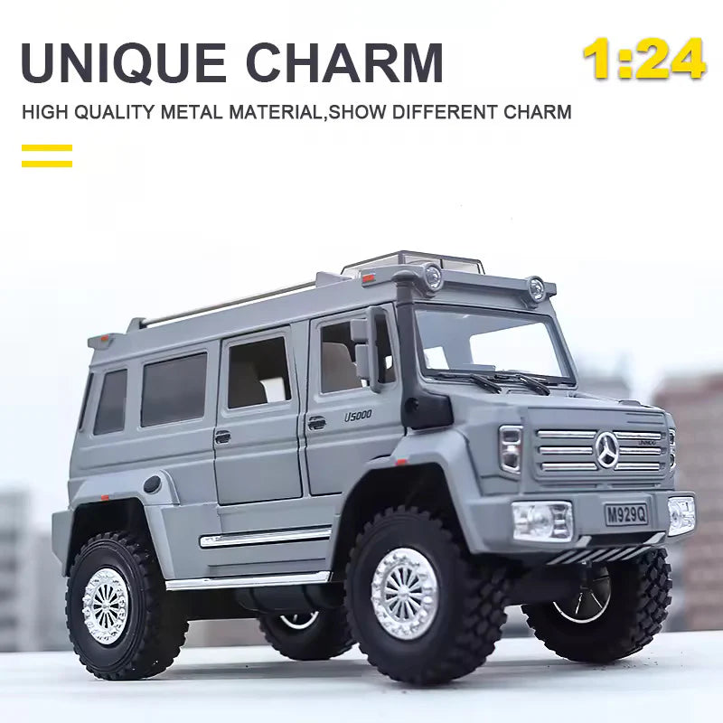 MERCEDES-BENZ UNIMOG 1:24 DIECAST METAL TOY CAR (MULTICOLOUR PACK OF 1)