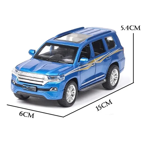 Toyota Land Cruiser Prado 1:32 Diecast Metal Car Model Toy With Music (4 Color Available 1 Color Send)