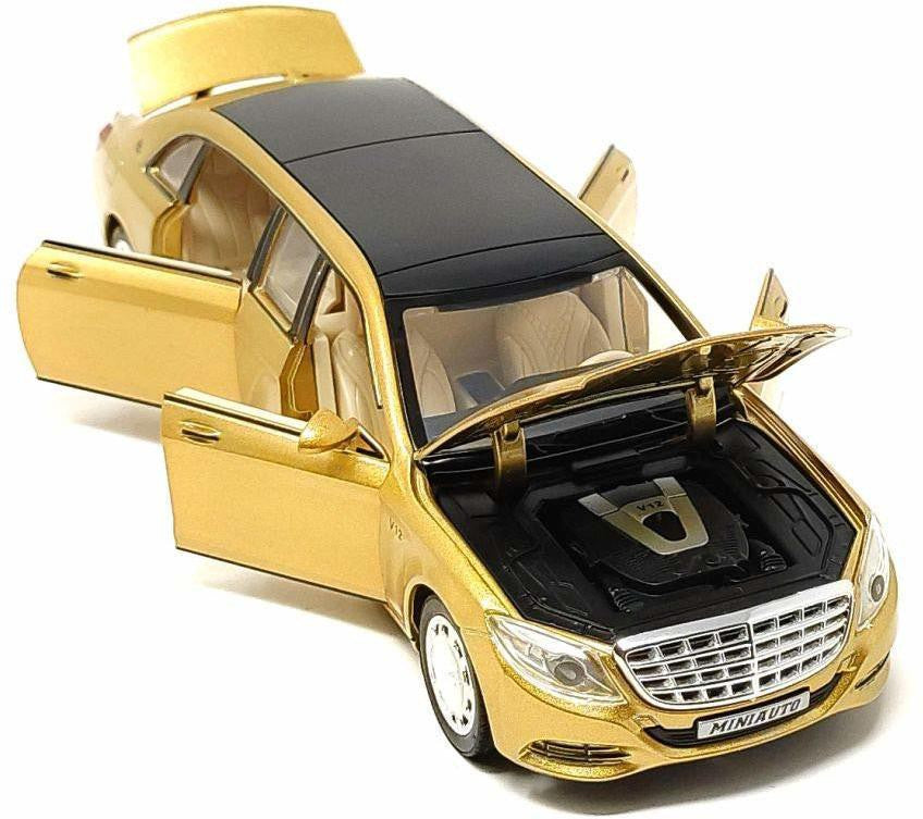 Mercedes Benz Maybech 1:32 Die-Cast Metal Toy Car Sound & Light Multicolor (Multicolor, Pack Of1)