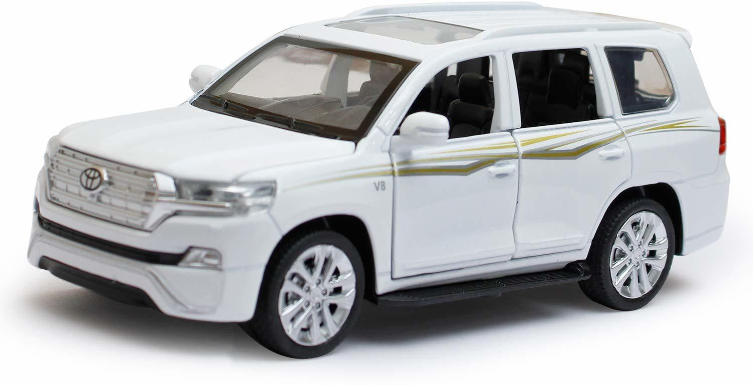 Toyota Land Cruiser Prado 1:32 Diecast Metal Car Model Toy With Music (4 Color Available 1 Color Send)