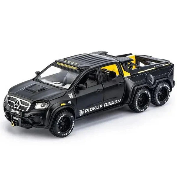 AMG*6-6-PICKUP 1:24 DIECAST METAL TOY CAR (MULTICOLOUR :-BLACK, GREEN ,RED)