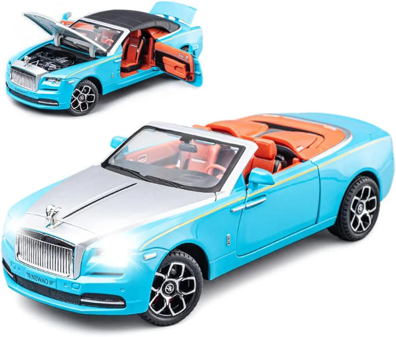 ROLLS-ROYCE CONVERTIBLE SUPER SPORTS 1:24 DIECAST METAL TOY CAR (MULTICOLOUR :- BLACK, PURPLE, SKYBLUE, WHITE)