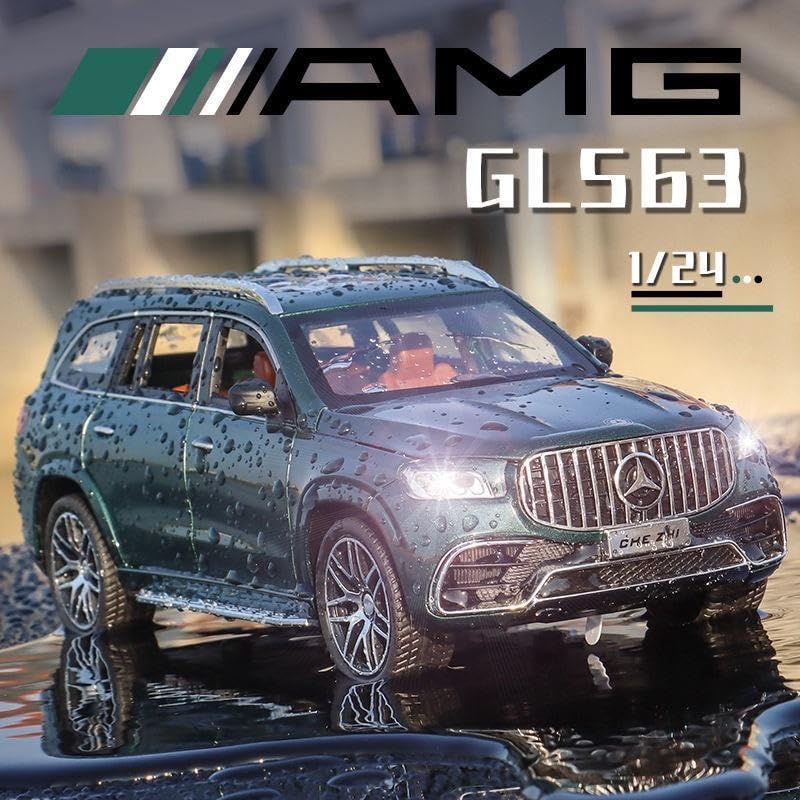 MERCEDES BENZ GLS63 MAYBACH 1:24 DIECAST METAL TOY CAR (MULTICOLOUR :- BLACK, GREEN, WHITE)