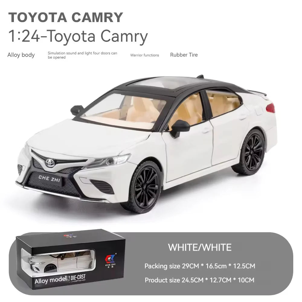 TOYOTA CAMRRY 1:24 DIECAST METAL TOY CAR (MULTICOLOUR :- BLACK, WHITE, RED)