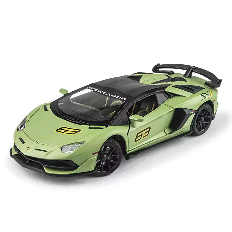 LAMBORGHINI SVJ-63 1:24 DIECAST METAL TOY CAR (MULTICOLOUR :- GRAY, GREEN ,YELLOW, BLACK)