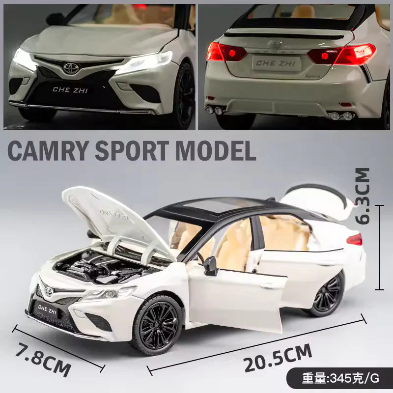 TOYOTA CAMRRY 1:24 DIECAST METAL TOY CAR (MULTICOLOUR :- BLACK, WHITE, RED)