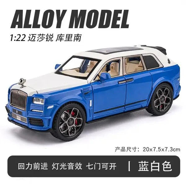 BIG SIZE ROLLS ROYCE CULLINAN 1:24 DIECAST METAL TOY CAR (MULTICOLOUR :- RED, BLUE, BLACK)