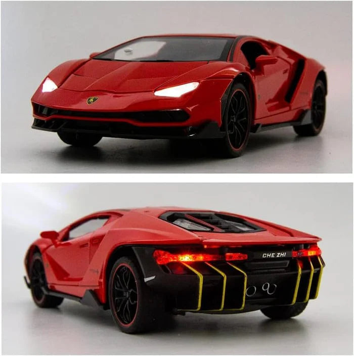 LAMBORGHINI CENTENARIO LP770 1:24 DIECAST METAL TOY CAR (MULTICOLOUR :- BLACK, RED, YELLOW)