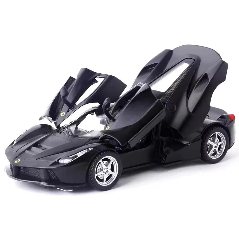 FERRARI LAFERRARI 1:32 DIECAST METAL TOY CAR (MULTICOLOUR :- BLACK, RED, YELLOW)