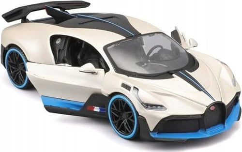 BUGATTI DIVO 1:24 DIECAST METAL TOY CAR (MULTICOLOUR :- GRAY, RED, WHITE)