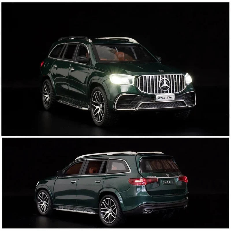 MERCEDES BENZ GLS63 MAYBACH 1:24 DIECAST METAL TOY CAR (MULTICOLOUR :- BLACK, GREEN, WHITE)