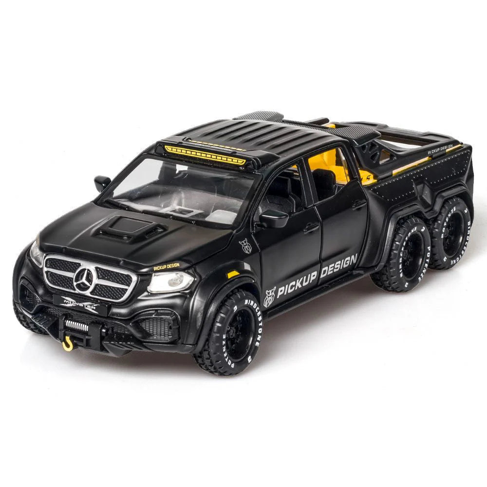 AMG*6-6-PICKUP 1:24 DIECAST METAL TOY CAR (MULTICOLOUR :-BLACK, GREEN ,RED)