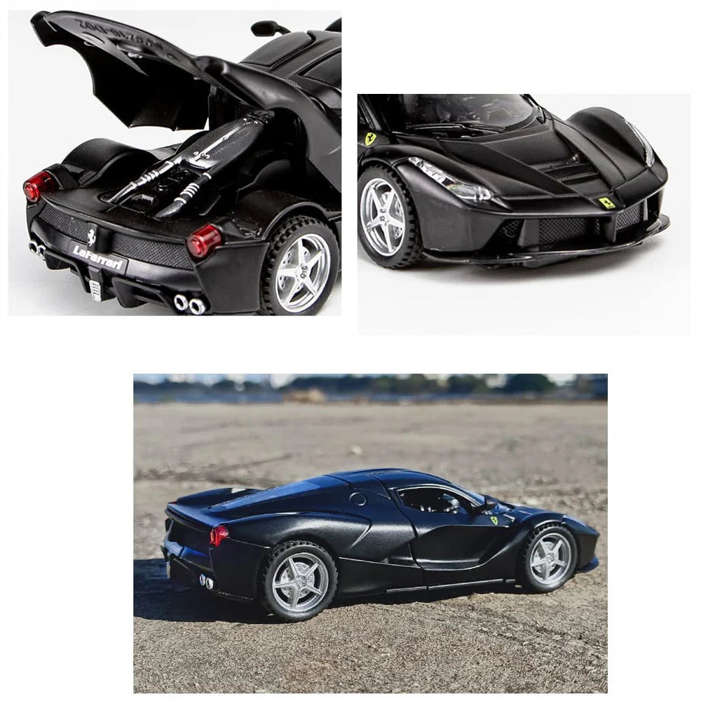 FERRARI LAFERRARI 1:32 DIECAST METAL TOY CAR (MULTICOLOUR :- BLACK, RED, YELLOW)