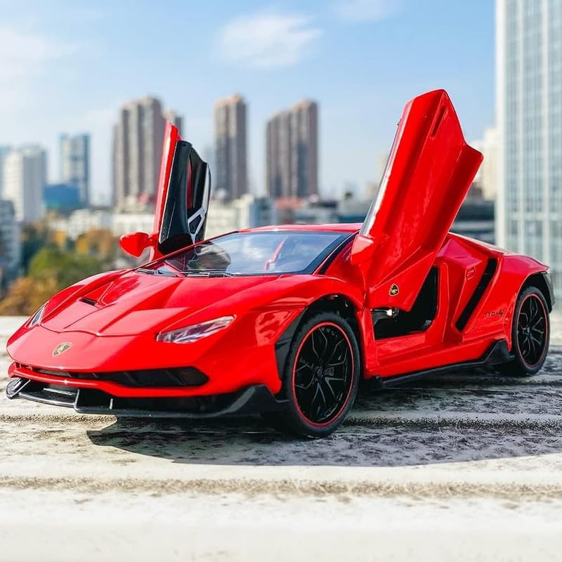 LAMBORGHINI CENTENARIO LP770 1:24 DIECAST METAL TOY CAR (MULTICOLOUR :- BLACK, RED, YELLOW)