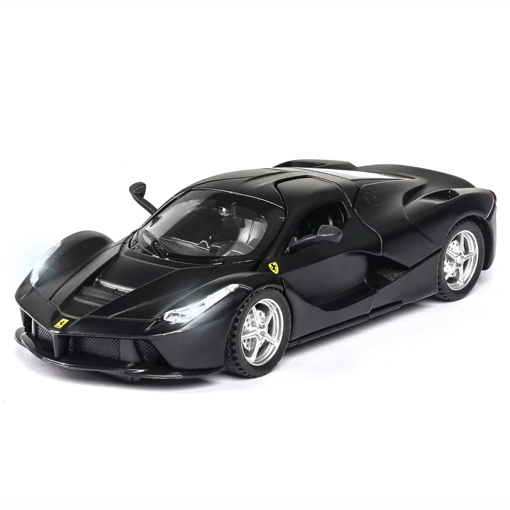 FERRARI LAFERRARI 1:32 DIECAST METAL TOY CAR (MULTICOLOUR :- BLACK, RED, YELLOW)