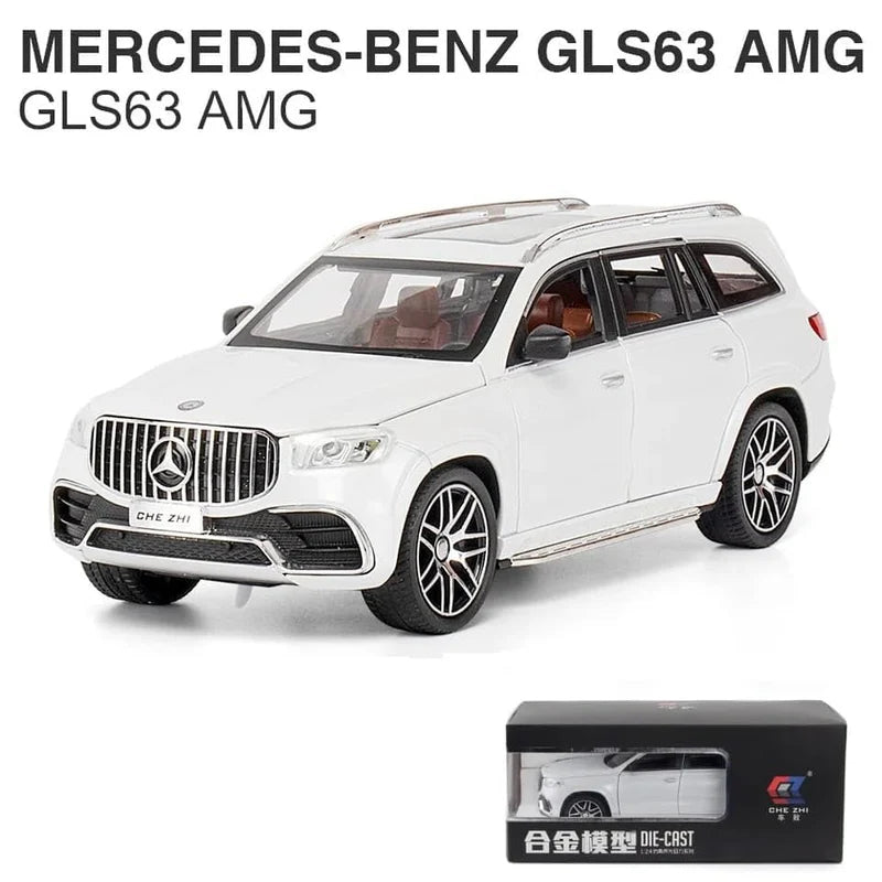 MERCEDES BENZ GLS63 MAYBACH 1:24 DIECAST METAL TOY CAR (MULTICOLOUR :- BLACK, GREEN, WHITE)