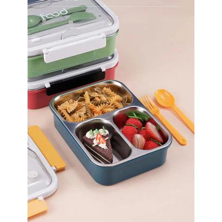 Lunch Box for Kids/Men/Women, Containers with 3 Compartments Office Lunch Box Freezer/Dishwasher Safe.