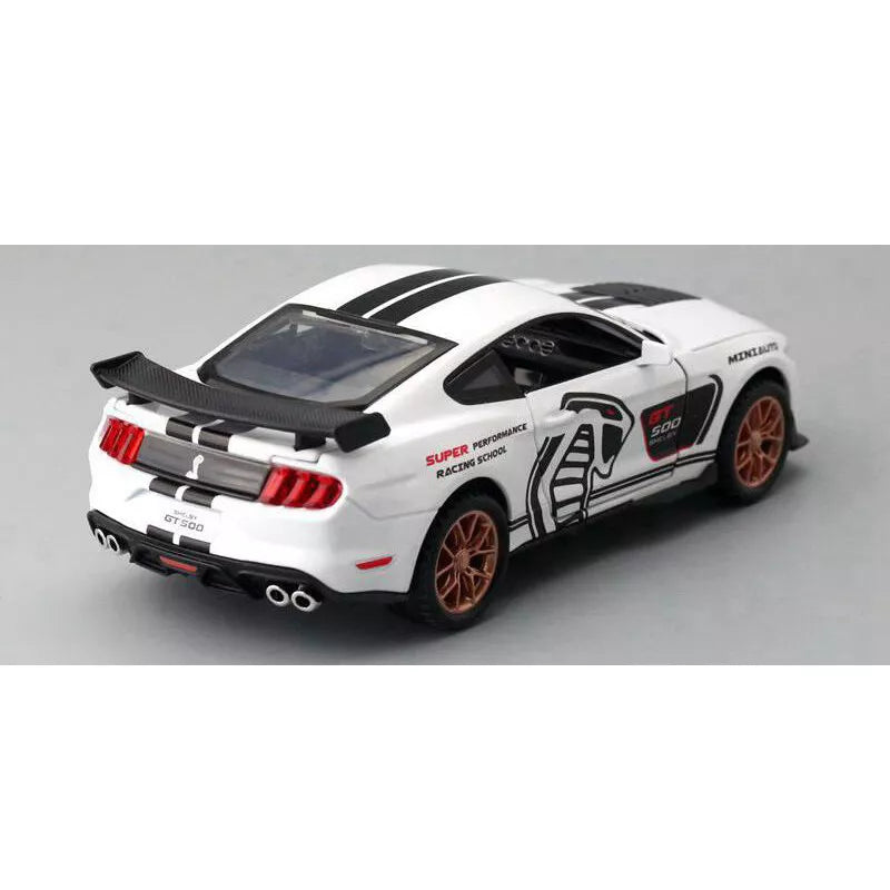 MUSTANG GT500 1:32 DIECAST METAL TOY CAR (MULTICOLOUR :- ORANGE, BLACK, BLUE, WHITE)