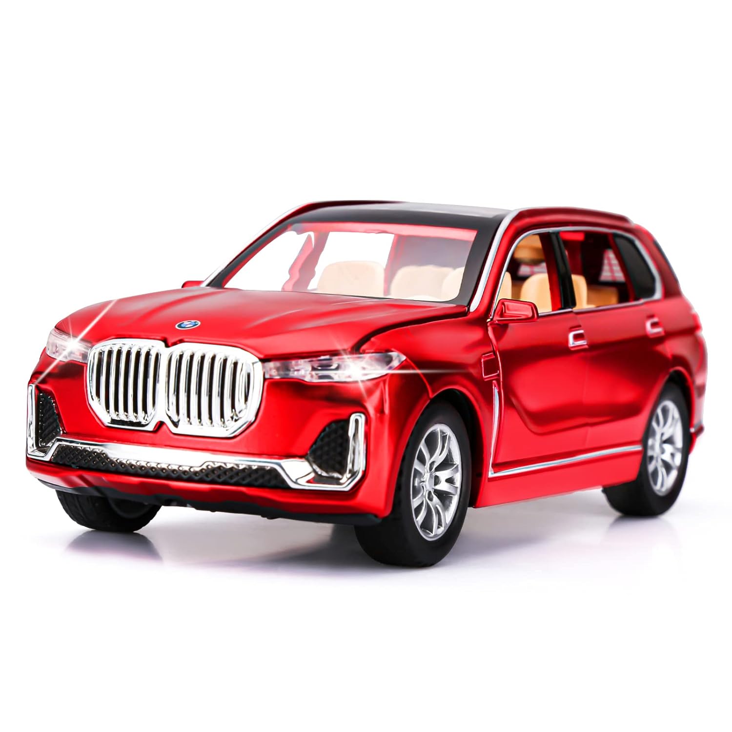 BMW X7 1:32 Die Cast Metal Toy Car Light And Sound For Kid (Black, Red, Blue, Pack Of 1)