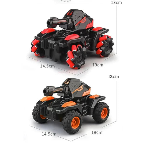 New Remote Control Vehicle 4wd Off Road Climbing Vehicle Water Bomb Armored Tank Battle Launcher Boys' Children's Toy Car