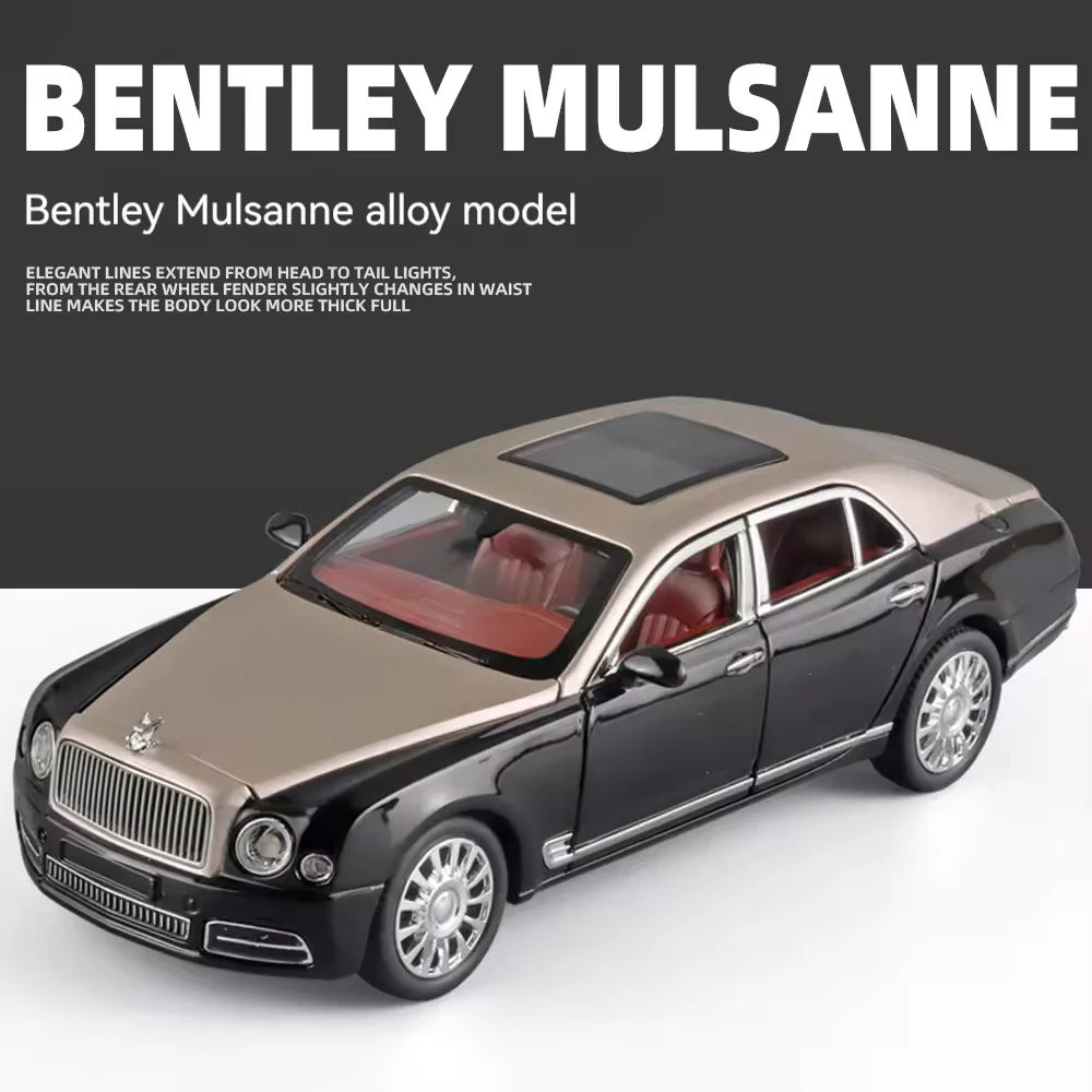 BENTLEY MULSANNE 1:24 DIECAST METAL TOY CAR (MULTICOLOUR PACK OF 1)