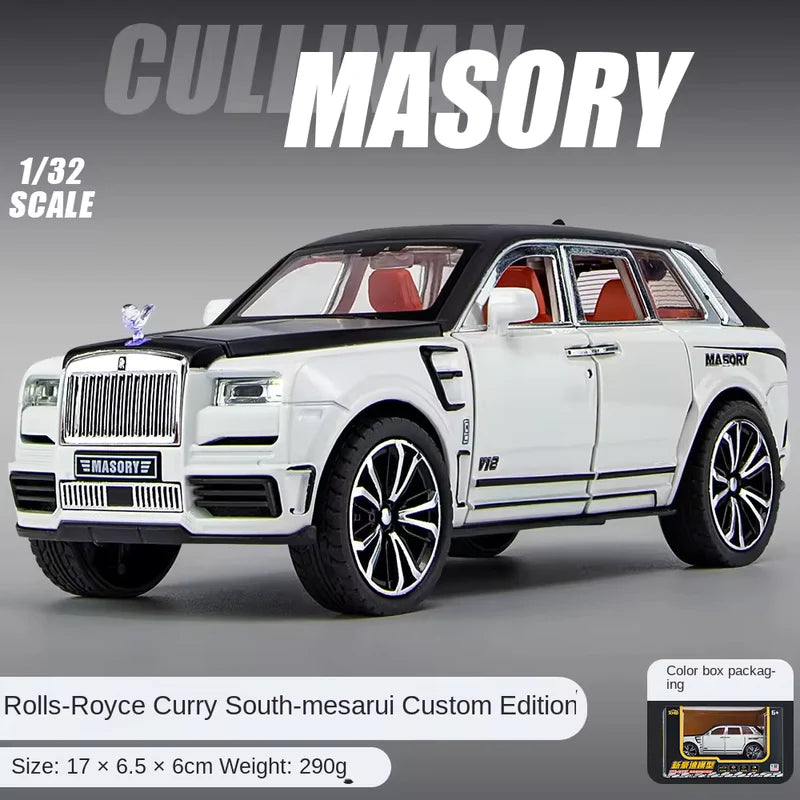 Rolls Royce Cullinan Masory 1:32 Dicast Metal Toy Car Openable Doors & Light,Music {SIZE :- 16CM*6.5CM*5CM}[MULTI COLOR]