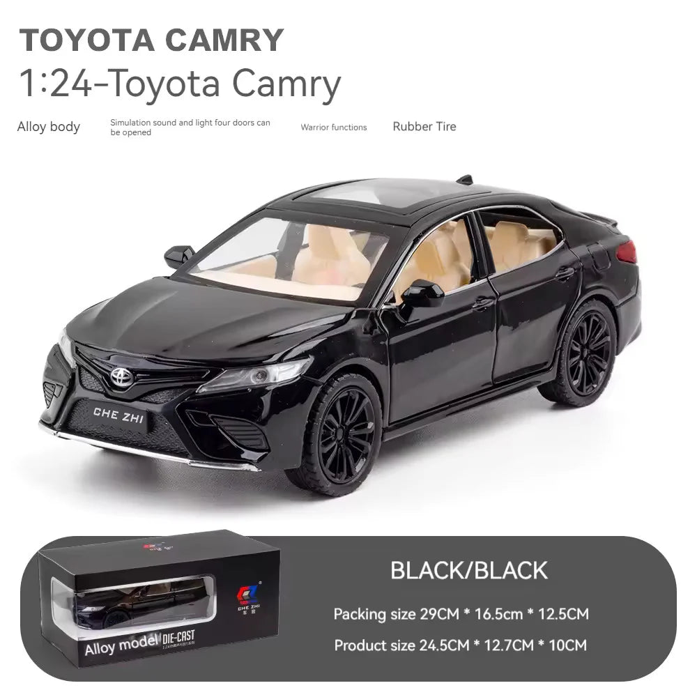 TOYOTA CAMRRY 1:24 DIECAST METAL TOY CAR (MULTICOLOUR :- BLACK, WHITE, RED)