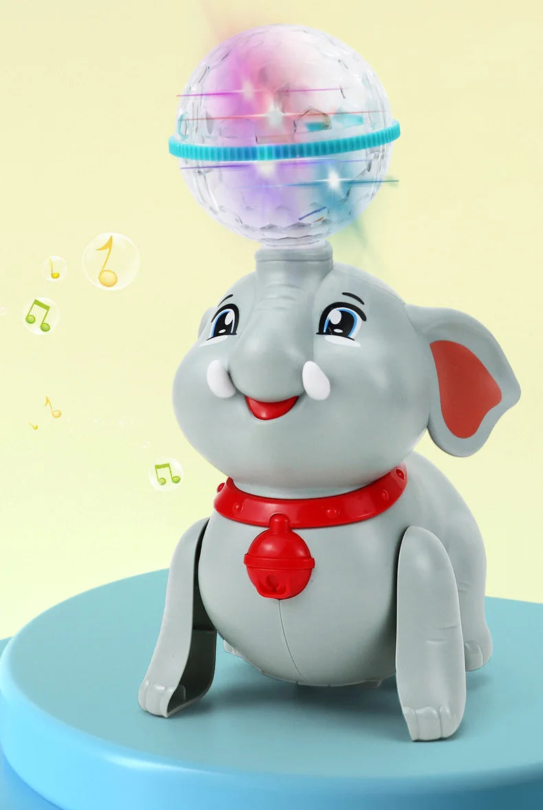 Light & Musical Stunt Elephant with Crystal Ball