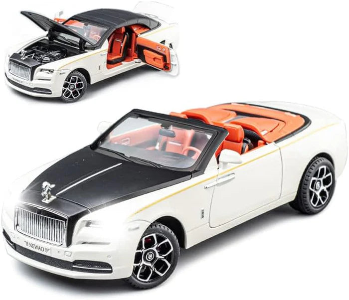 ROLLS-ROYCE CONVERTIBLE SUPER SPORTS 1:24 DIECAST METAL TOY CAR (MULTICOLOUR :- BLACK, PURPLE, SKYBLUE, WHITE)