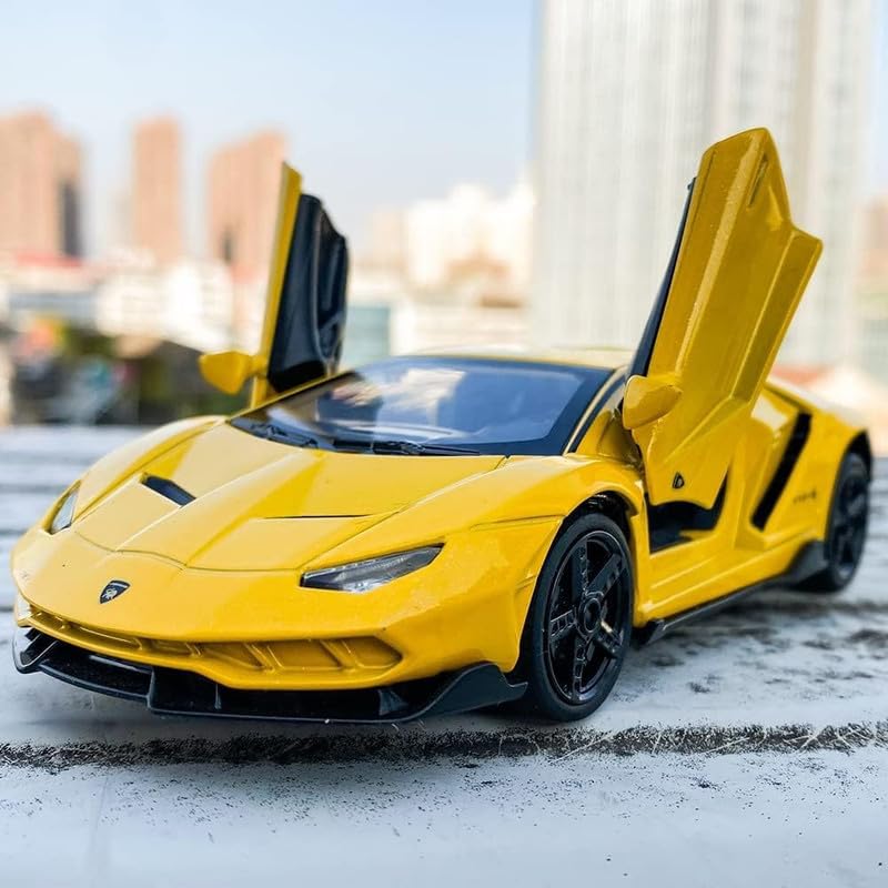 LAMBORGHINI CENTENARIO LP770 1:24 DIECAST METAL TOY CAR (MULTICOLOUR :- BLACK, RED, YELLOW)