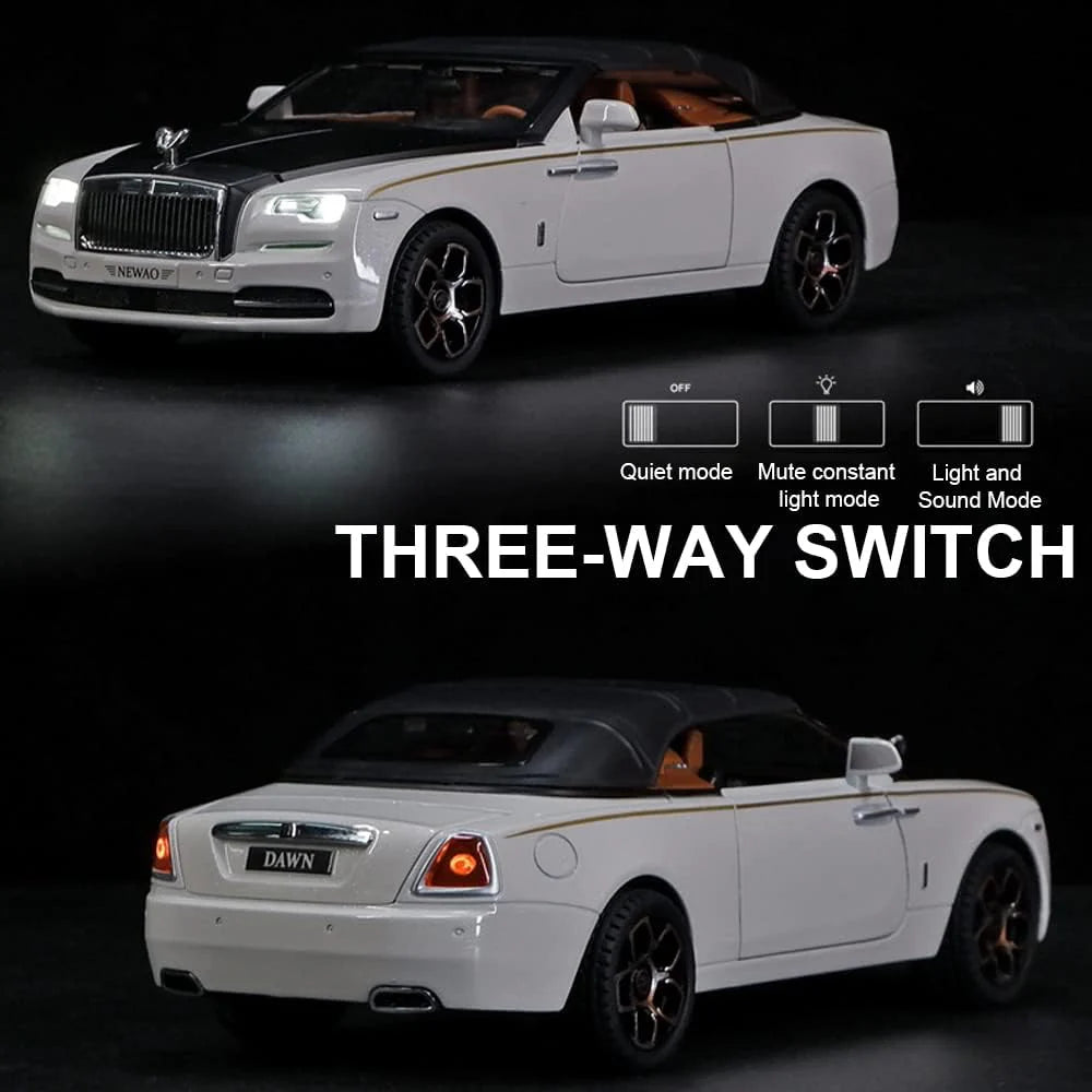 ROLLS-ROYCE CONVERTIBLE SUPER SPORTS 1:24 DIECAST METAL TOY CAR (MULTICOLOUR :- BLACK, PURPLE, SKYBLUE, WHITE)