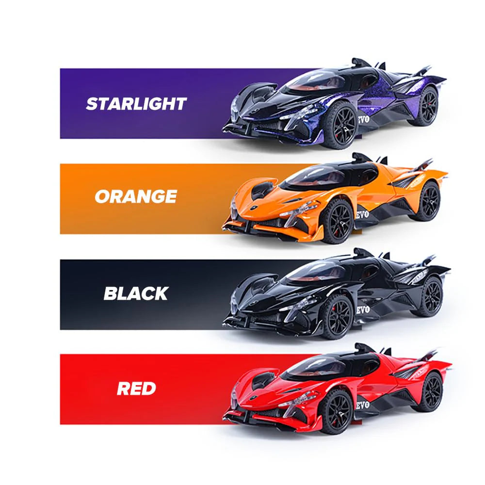 APOLLO SPORT CAR EXCLUSIVE 1:24 DIECAST METAL TOY CAR (MULTICOLOUR:- ORANGE, STARLIGHT, RED, BLACK)