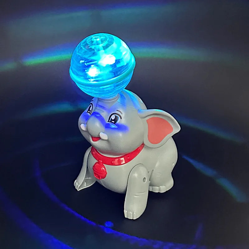 Light & Musical Stunt Elephant with Crystal Ball