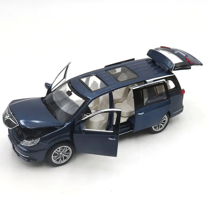 Buick GL8 1:32 Diecast Metal Toy Car (Multicolour :- Blue, White, Gold)