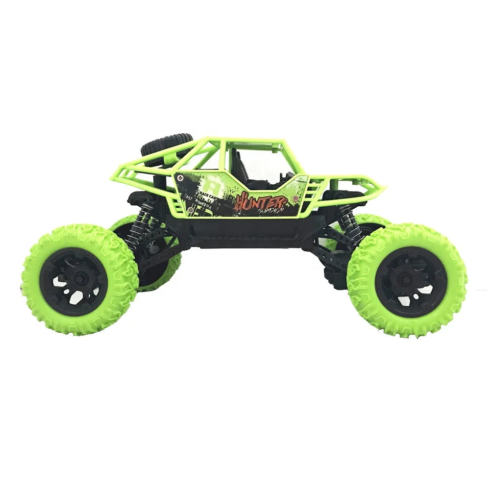 Remote Control Rock Crawler Four Wheel Drive 1:16 Metal Alloy Body Remote Control Rock Climber High Speed Monster Racing Car for Kids.