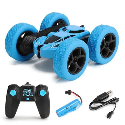 Fast Stunt RC Car, 4WD Double Sided 360° Rotating RC Trucks with Headlights, Off Road RC Toy