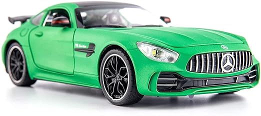 Mercedes Benz AMG GTR 1:32 Diecast Metal Toy Car (Multicolour :- black-yellow, black-red, green) [Size : 15Cm*6.4Cm*5Cm]