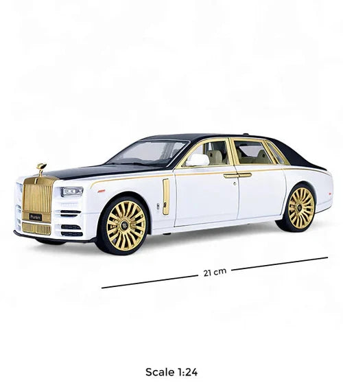 ROLLS ROYCE PHANTOM - LUX GOLD 1:24 DIECAST METAL TOY CAR