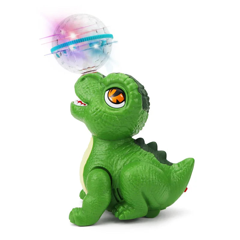 Electric Dinosaur Toy with Top Ball Battery Powered