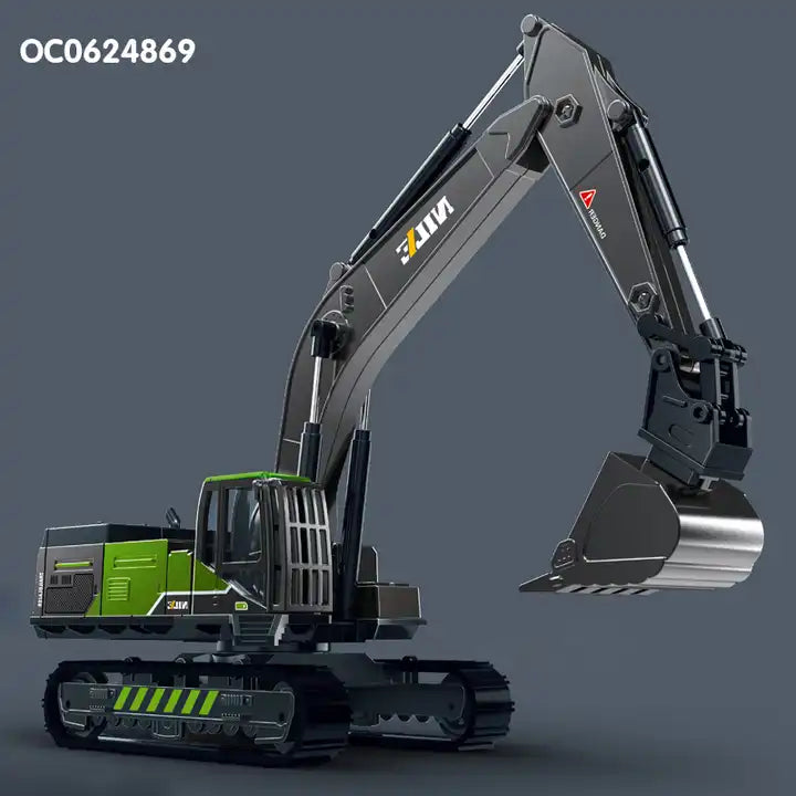 Unbreakable Engineering Vehicle Excavator Crane Model Construction Friction Powered 360 Moving Parts Inertia Toys Trucks Building Vehicles