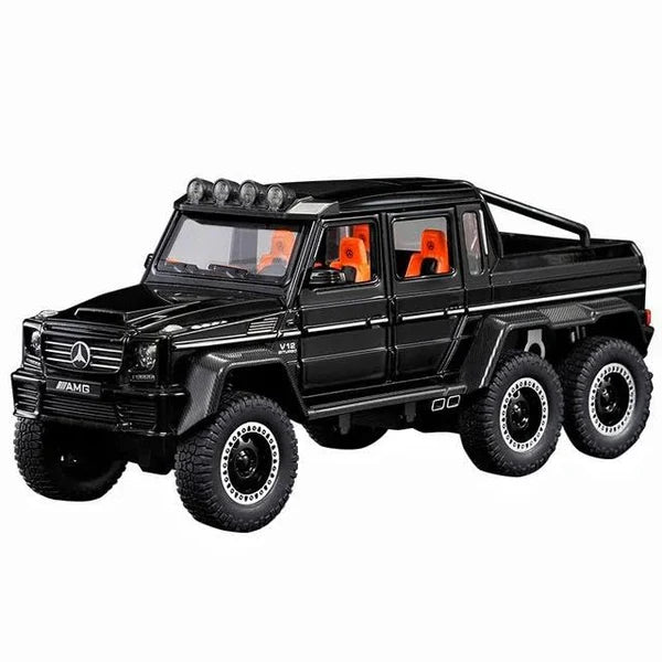 MERCEDES BENZ 6X6 AMG 1:24 DIECAST METAL TOY CAR (MULTICOLOUR :- BLACK, GOLDEN, WHITE)