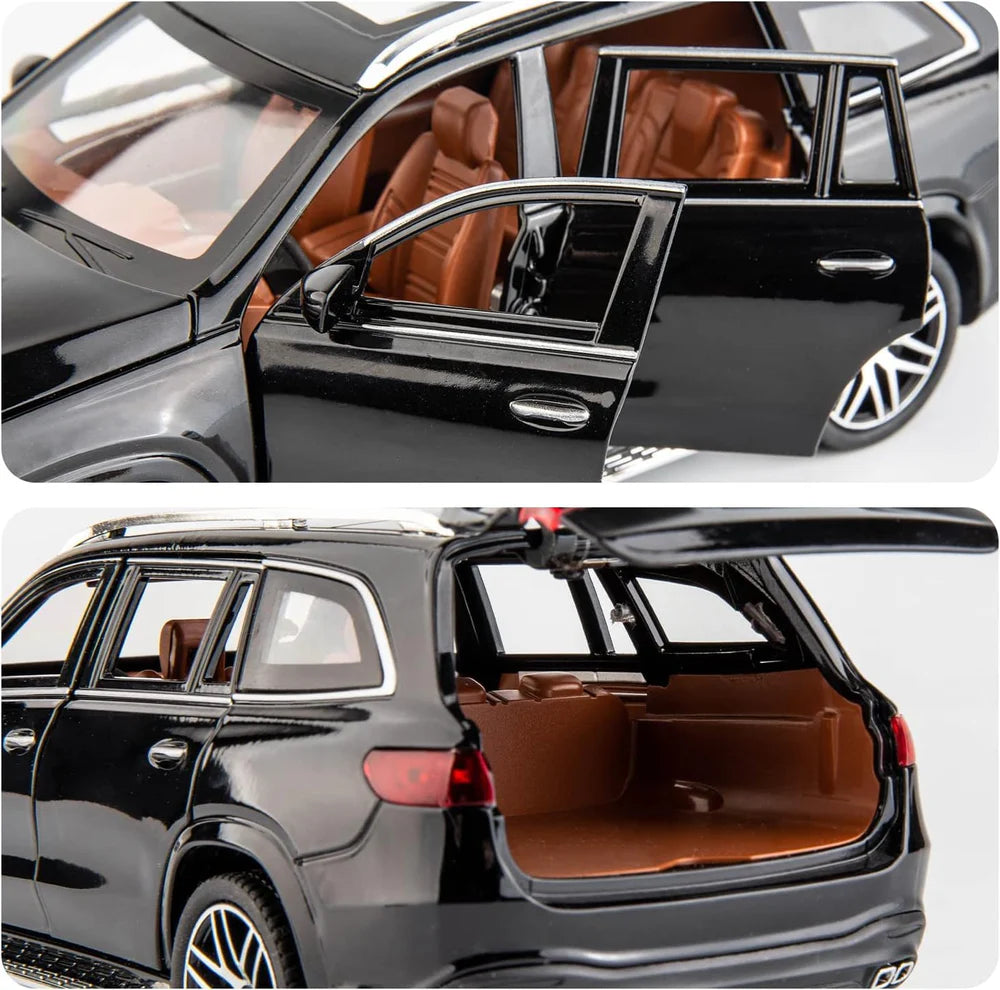 MERCEDES BENZ GLS63 MAYBACH 1:24 DIECAST METAL TOY CAR (MULTICOLOUR :- BLACK, GREEN, WHITE)